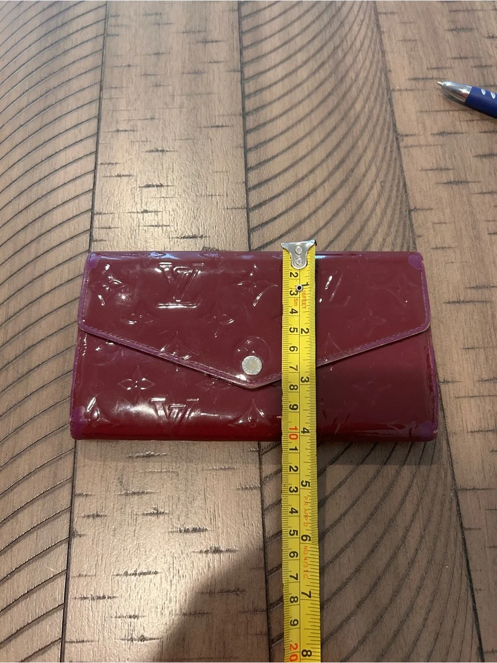 Louis Vuitton Vernis Envelope Wallet - Bordeaux Patent